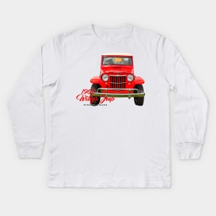 1962 Willys Jeep Pickup Truck Kids Long Sleeve T-Shirt